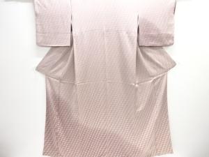 梅鉢模様暈し付け下げ小紋着物